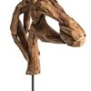 Petite Sculpture Cheval Bois Naturel Antique Chaher -Maison Eclat Boutique petite sculpture cheval bois naturel antique chaher 8430026957170 197894