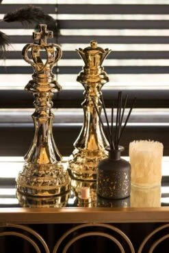 Pièces D'échecs Déco Résine Dorée Ysarg - Lot De 4 -Maison Eclat Boutique pieces d echecs deco resine doree ysarg lot de 4 5415203950949 354896