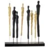 Sculpture 8 Personnages Manguier Massif Doré Et Noir Narsh -Maison Eclat Boutique sculpture 8 personnages manguier massif dore et noir narsh 5415203962805 357557