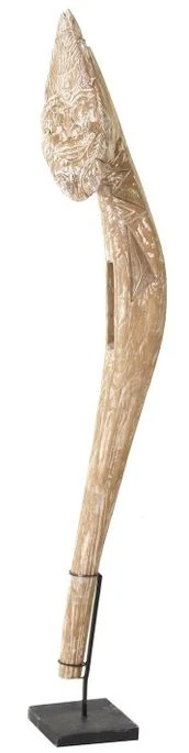 Sculpture Bois Tropical Marron Décapé Erker