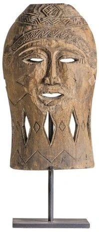 Sculpture Bois Tropical Massif Clair Tareh