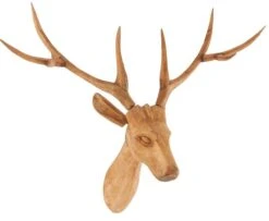 Sculpture Cerf Bois Naturel Hippol -Maison Eclat Boutique sculpture cerf bois naturel hippol 8430026945146 197914