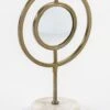 Sculpture Miroir, Métal Doré Et Marbre Blanc Booly H 36 Cm -Maison Eclat Boutique sculpture miroir metal dore et marbre blanc booly h 36 cm 8435471824138 324830