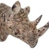 Sculpture Rhinocéros Résine Marron Vieilli Pablo -Maison Eclat Boutique sculpture rhinoceros resine marron vieilli pablo 8430026912841 197907