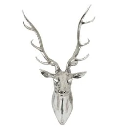 Sculpture Tête De Renne Suspendue Résine Argentée Licia -Maison Eclat Boutique sculpture tete de renne suspendue resine argentee licia 5415203955579 360656