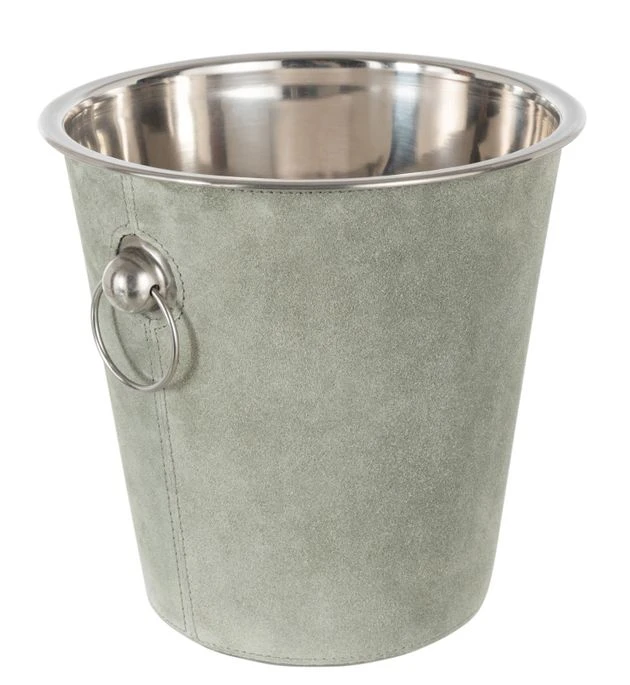 Seau à Glace Rond Cuir Vert Tizy D 21.5 Cm 3 Seau à Glace Rond Cuir Vert Tizy D 21.5 Cm