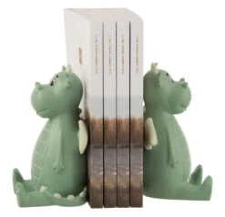 Set De 2 Serre-livres Dragon En Résine Vert Adile - Lot De 2 -Maison Eclat Boutique set de 2 serre livres dragon en resine vert adile lot de 2 5400924161934 1339872