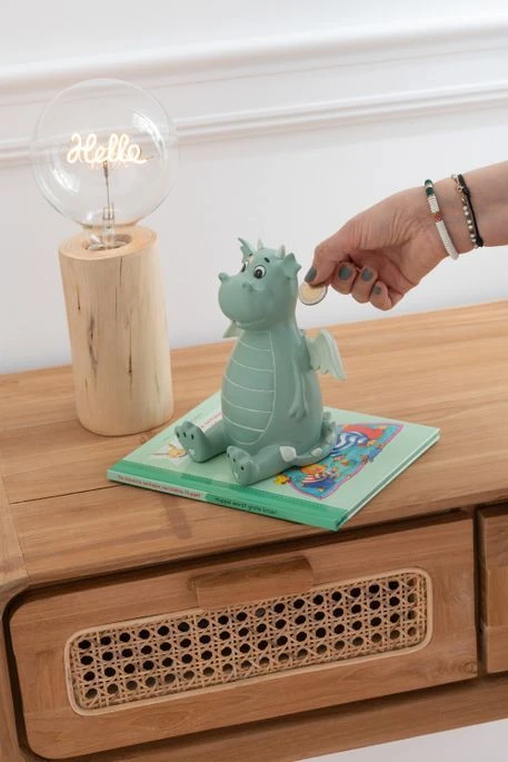 Tirelire Dragon Résine Vert Menthe Drago H 18 Cm 6 Tirelire Dragon Résine Vert Menthe Drago H 18 Cm – Image 4