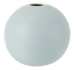Vase Boule Céramique Bleu Pastel Marino H 18 Cm
