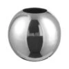 Vase Boule Métal Argenté Brillant Licia D 14 Cm