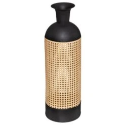 Vase Cannage Arty - Noir Et Beige