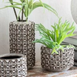 Vase Céramique Gris Omani H 27 Cm -Maison Eclat Boutique vase ceramique gris omani h 27 cm 5400924032074 378132
