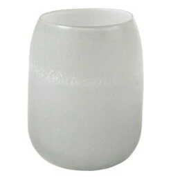 Vase Cylindrique Verre Gris Liath H 22 Cm