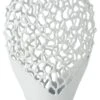 Vase Mer Métal Blanc Carolina L 33 Cm -Maison Eclat Boutique vase mer metal blanc carolina l 33 cm 5400924232740 1324725