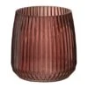 Vase Rond Verre Bordeaux à Rayures Corali H 17 Cm -Maison Eclat Boutique vase rond verre bordeaux a rayures corali h 17 cm 5400924036829 377284