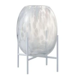 Vase Sur Pied Verre Transparent Licia H 23 Cm