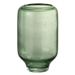 Vase Sur Pied Verre Vert Clair Uchi H 26 Cm