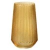 Vase Verre Jaune à Rayures Nayra - Lot De 3 -Maison Eclat Boutique vase verre jaune a rayures nayra lot de 3 5400924036676 376403