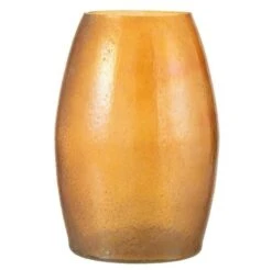 Vase Verre Jaune Nayra H 28 Cm 2