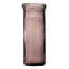 Vase Verre Rose Indie H 28 Cm