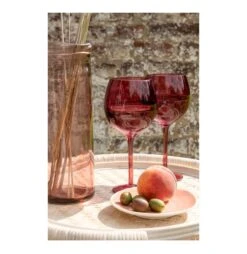 Vase Verre Rose Indie H 28 Cm -Maison Eclat Boutique vase verre rose indie h 28 cm 5400924042066 375284