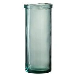Vase Verre Vert Indie H 36 Cm
